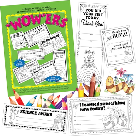 Barker Creek WOWers Reproducible Awards and Certificates, 40 Pages 303